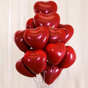 20pcs Romantic Red Heart Latex Balloons