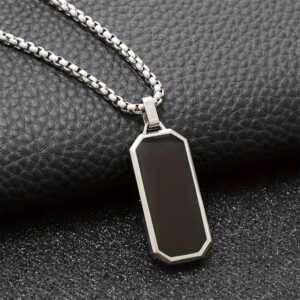 1pc 201 Stainless Steel Necklace for Men