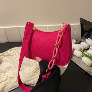 1pc Women'S Multi-Purpose Felt Shoulder Bag