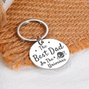 Simple Stainless Steel Keychain for Dad