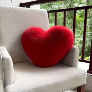 Cute Heart-Shaped Plush Pillow