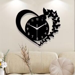 Heart-Shaped Wall Clock