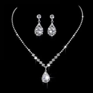 Elegant Teardrop Water Jewelry Set