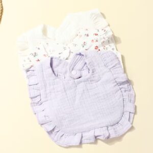 3pcs Baby Lace Bib Set